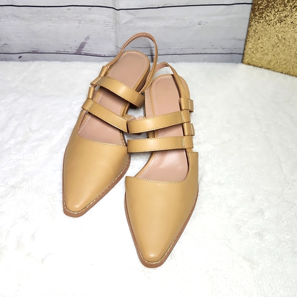 Women's Pointed Toe Mules Heel Block Heel Piepiebuy 8.5